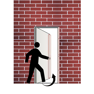 PORTE MET OUVERTURE GAUCHE  INT BLANC  2050X1200mm JC-S6045 U986206