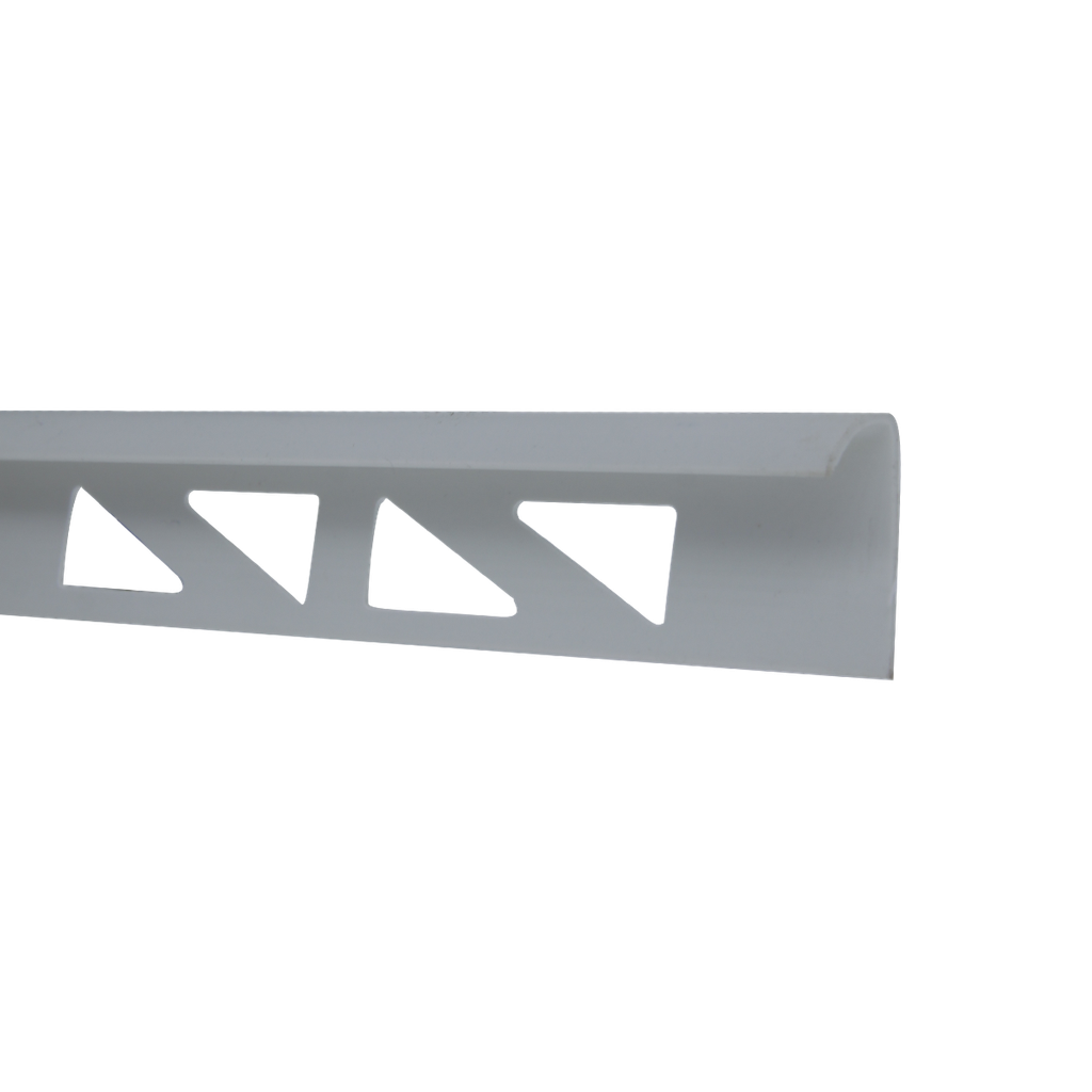 BAGUETTE D ANGLE PVC BLANC   8MM 2.4m SC01