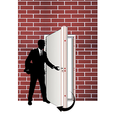 PORTE MET OUVERTURE GAUCHE  EXT NOIR JC-S6045  2050x960 mm U986245