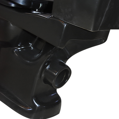 WC ANGLAISE COMPLET D/P DF102P HOR NOIR HLD