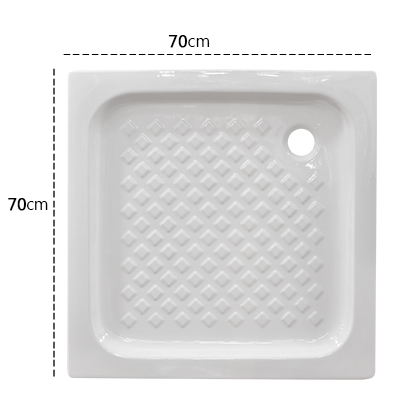 RECEVEUR DE DOUCHE  PORCELAINE CARRE L700X700X90MM
