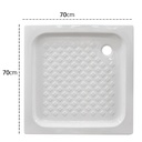 RECEVEUR DE DOUCHE  PORCELAINE CARRE L700X700X90MM