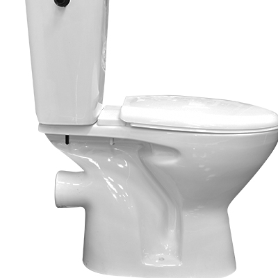 WC INDE COMPLET. BLANC ONYX "P" HORIZONTAL  (UE)