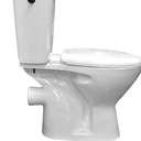 WC INDE COMPLET. BLANC ONYX "P" HORIZONTAL  (UE)