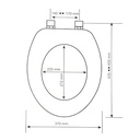 ABATTANT en MDF (L)435-450 x (W)370mm 1010507021