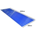 TOLE ONDULEE BLEU  (L)2.500X(W)900X(T)0.65MM 2080403016