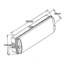 BLOC DE SECOURS AUTONOME FLECHE A DROITE LED 3.5W 6500K 3.7v 1500mAh 3hIP65  110-240V  I1050118012