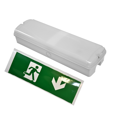 BLOC DE SECOURS AUTONOME  FLECHE EN BAS LED 3.5W 6500K 3,5v 1500mAh 3h  IP65  110-240V  I1050118013