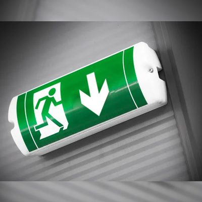 BLOC DE SECOURS AUTONOME  FLECHE EN BAS LED 3.5W 6500K 3,5v 1500mAh 3h  IP65  110-240V  I1050118013