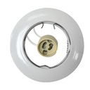 KIT SPOT ENCASTRE ROND ACIER BLANC ∅78MM 1050203801 avec DOUILLE GU10 1050203808