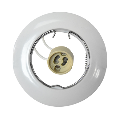 KIT SPOT ENCASTRE ROND ∅80 ALUMINIUM BLANC 1050203802 avec DOUILLE GU10 1050203808