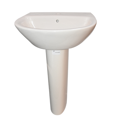 LAVABO AVEC COLONNE POP- ART 570 PERGAMO S10078336201700  (PRTGL)