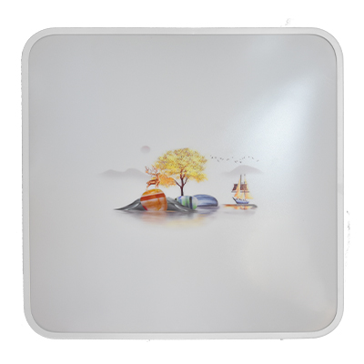 PLAFONNIER LED carre (18-40W)x2 50x8x50cm 3couleurs D3065