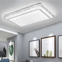 PLAFONNIER  RECTANGLE LED (18-40W)x2 60x10x60 3couleurs C763