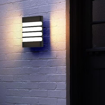 APPLIQUE LED NOIR LX859/12W WARM IP54