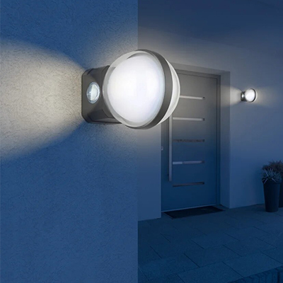APPLIQUE LED  NOIR 6+1W AC285-240V 50HZ  IP54 WARM