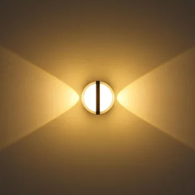 APPLIQUE LED  NOIR 6+1W AC285-240V 50HZ  IP54 WARM