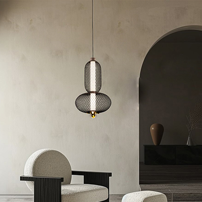 LUSTRE SUSPENDUE LED12W D20x37cm DR9970-A