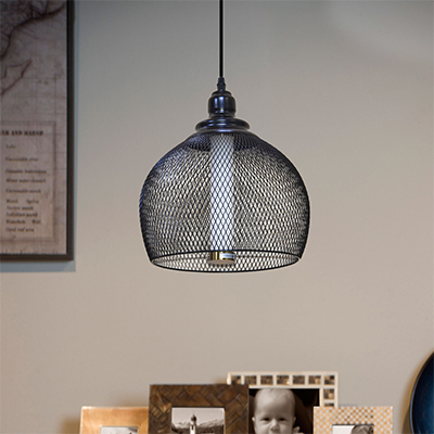 LUSTRE  SUSPENDUE  LED  NOIR 12W AC185-265AC 50-/60HZ D28x30cm DR998-C