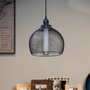 LUSTRE  SUSPENDUE  LED  NOIR 12W AC185-265AC 50-/60HZ D28x30cm DR998-C
