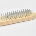 BROSSE METALLIQUE MANCHE BOIS 5RANG 290x21mm Réf:2010808112