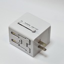 ADAPTEUR France UNIVERSAL CE & RoHS  1500W PORT USB. 100-230 V/6A  40000 BRANCHEMENTS  2100108002