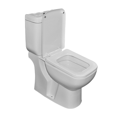 WC COMPLET BLANC HORIZONTAL P TRAP  L. 630 X W. 370 X H. 790 MM, 1010501013