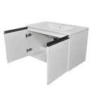 LAVABO MEUBLE Model No. JX03 + MIROIR L.80Xl48XH.50CM(2élements)   1010301090