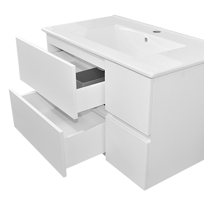 LAVABO MEUBLE Model No. JX01 + MIROIR LED L.80Xl.48XH.50CM (2élements)   1010301092