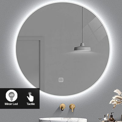 MIROIR LED l.60xH.60cm CE 5000K   1010301840