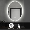 LAVABO MEUBLE Model No. JX08 + MIROIR LED L.80Xl.48xH.50CM (3élements)   1010301095