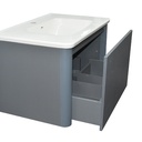 LAVABO MEUBLE Model No. JX08 + MIROIR LED L.80Xl.48xH.50CM (3élements)   1010301095