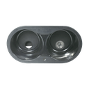 EVIER STKZ R2C  NEGRO GRAFITO  C /POLY 11094006