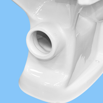 WC ANGLAISE SANS ABATTANT HORIZ D/P DF102P BLANCHE AQUA