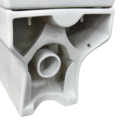 WC ANGLAISE COMPLET D/P DF155B  P HOR WHITE AQUA