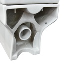 WC ANGLAISE COMPLET D/P DF155B  P HOR WHITE AQUA
