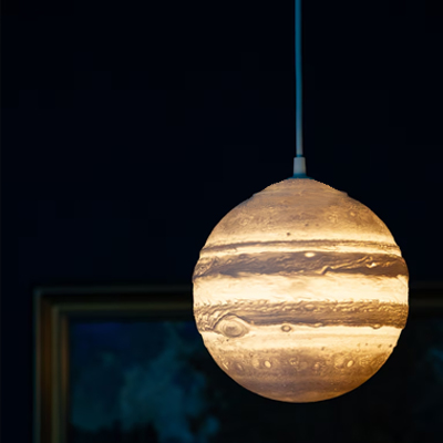 LAMPE SUSPENDUD200mm - THD60001B-1L AVEC AMPOULE 4W 220-240V E27 2700K (RITL)