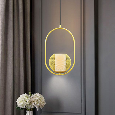 LAMPE SUSPENDUL250xW200xH400mm - MD79477-1A AVEC AMPOULE 4W E27 2700K 220-240V  (RITL)
