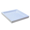 RECEVEUR DE DOUCHE PORCELAINE CARREE  L. 900 x W. 900 x H. 100 mm Ø65 mmBLANCHE 1010104028