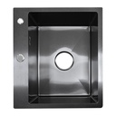 EVIER INOX  SIMPLE BAC AVEC SIPHON L 500 x W 440 x H 200 3MM 1020201017