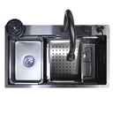 EVIER INOX  SIMPLE BAC AVEC SIPHON L 750 x W 450 x H 220 mm 3MM 1020201018