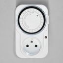 PRISE PROGRAMMABLE MECANIQUE  3500W 2P+T .16A 24h 48 PROGRAMMES    2100909002
