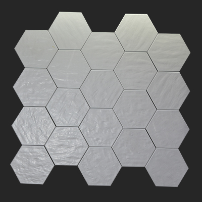 CARREAUX SOLS   20X24 HEX EC.B.CHIARA BLANCO (ECRM)