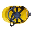 CASQUE DE CHANTIER AVEC BANDE ANTI TRANSPIRATION CERTIFIER EN JAUNE (NGL)