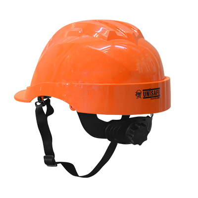 CASQUE DE CHANTIER AVEC BANDE ANTI TRANSPIRATION CERTIFIER EN ORANGE (NGL)