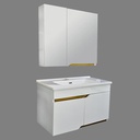 LAVABO MEUBLE +MIROIR JAPAN 85 CM  80 CM 90-1168  (CLK)TURQUIE 3 ELMTS