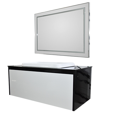 LAVABO MEUBLE +MIROIR 100 CM CLK-022  (CLK)TURQUIE  4 ELMT