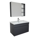 LAVABO MEUBLE +MIROIR FAMOUS  100CM 90-1202  (CLK)TURQUIE 3 ELMTS