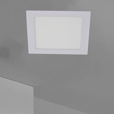 PLAFONNIER LED CARRE ENCASTRE PLAT CE 12 W   840 lm AC 85-265 V/50 Hz 6000K 1050203191