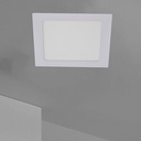 PLAFONNIER LED CARRE ENCASTRE PLAT  CE  6 W, AC 85-265 V/ 50Hz 300 lm, 6000 K 1050203606
